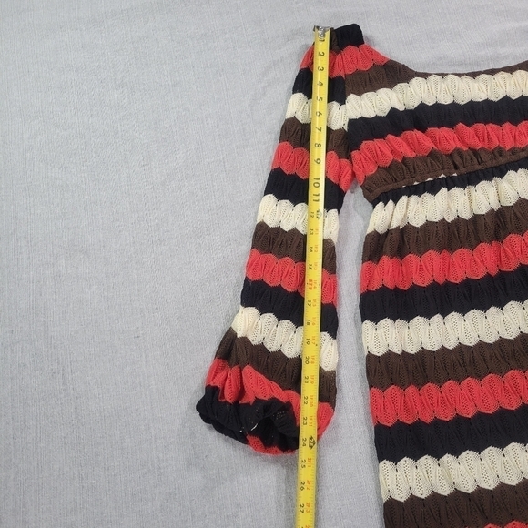 Judith March Small Women One Shoulder Dress Anthropologie One Shoulder Knit Fall - Picture 7 of 13